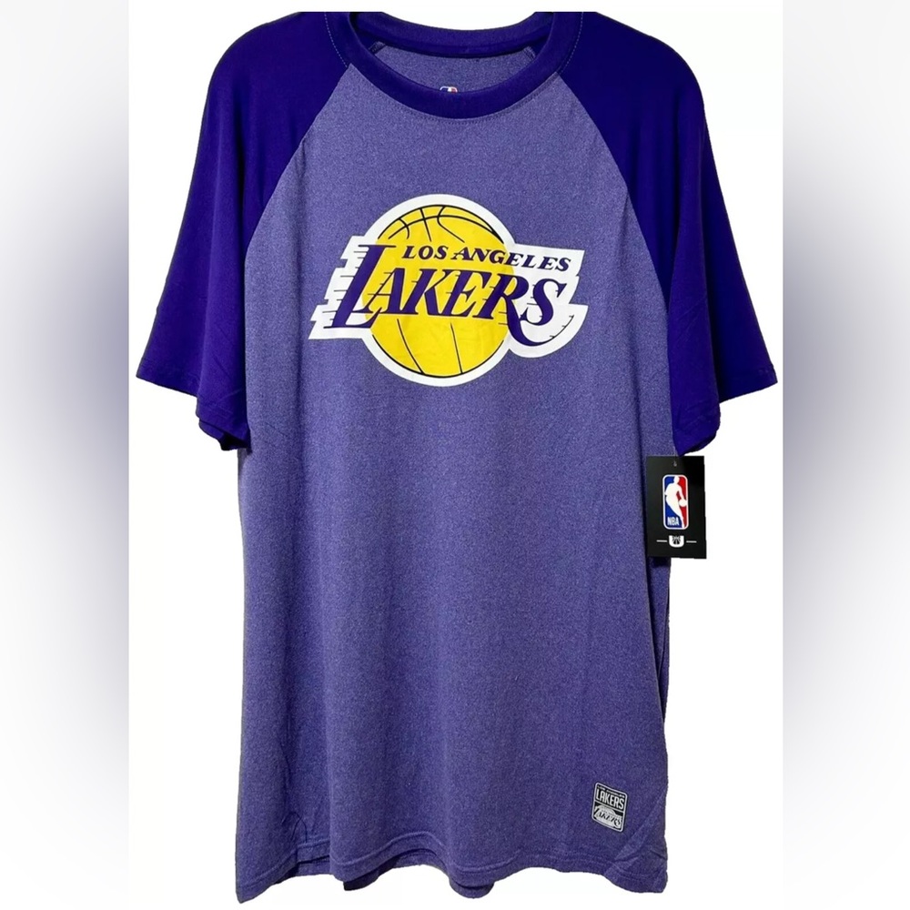 Los Angeles Lakers NBA Activewear Blue T-Shirt Men's Size M Brand New With Tags
